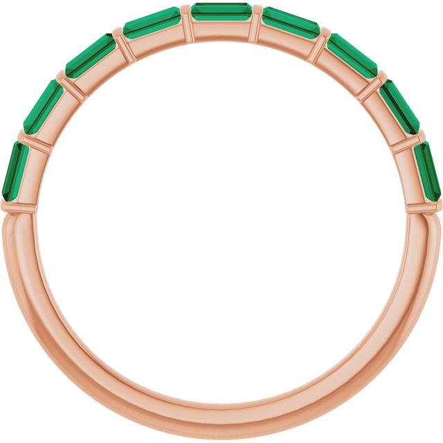 Natural Green Emerald | Straight baguette | 3 x 1.5mm | Lab-Grown Green Emerald | Straight baguette | 3 x 1.5mm