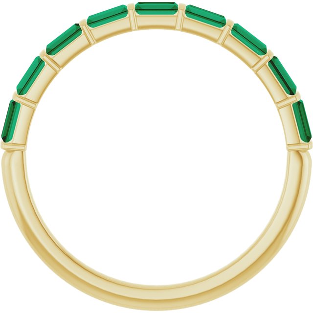 Natural Green Emerald | Straight baguette | 3 x 1.5mm | Lab-Grown Green Emerald | Straight baguette | 3 x 1.5mm