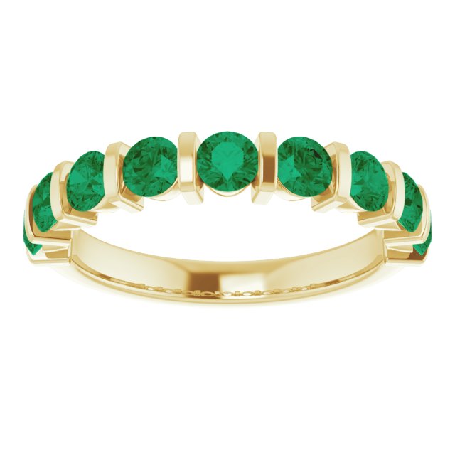 Lab-Grown Green Emerald | Round | 2mm | Natural Green Emerald | Round | 2mm