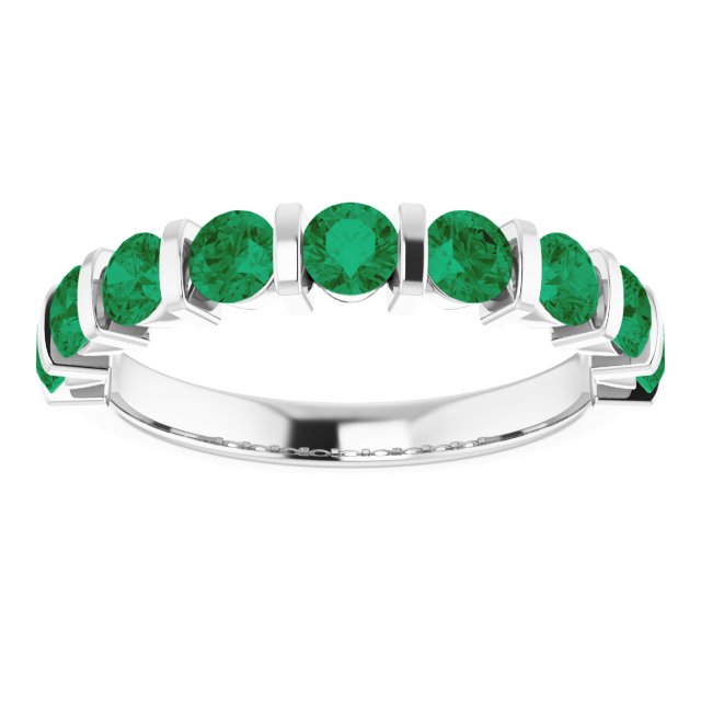 Lab-Grown Green Emerald | Round | 2mm | Natural Green Emerald | Round | 2mm