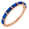 Natural Blue Sapphire | Straight baguette | 4 x 2mm | Lab-Grown Blue Sapphire | Straight baguette | 4 x 2mm