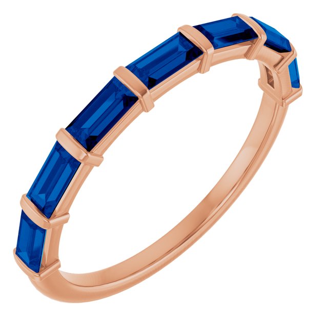 Natural Blue Sapphire | Straight baguette | 4 x 2mm | Lab-Grown Blue Sapphire | Straight baguette | 4 x 2mm