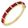 Natural Red Ruby | Straight baguette | 4 x 2mm | Lab-Grown Red Ruby | Straight baguette | 4 x 2mm