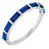 Natural Blue Sapphire | Straight baguette | 4 x 2mm | Lab-Grown Blue Sapphire | Straight baguette | 4 x 2mm