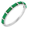Natural Green Emerald | Straight baguette | 4 x 2mm | Lab-Grown Green Emerald | Straight baguette | 4 x 2mm