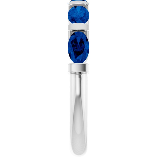 Lab-Grown Blue Sapphire | Oval | 5 x 3mm | Natural Blue Sapphire | Oval | 5 x 3mm
