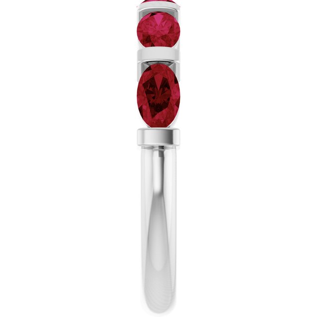 Lab-Grown Red Ruby | Oval | 5 x 3mm | Natural Red Ruby | Oval | 5 x 3mm