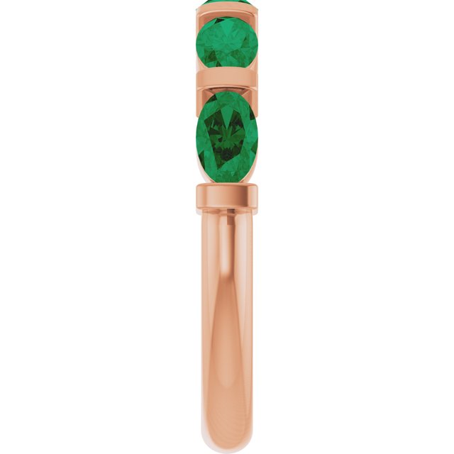Lab-Grown Green Emerald | Oval | 5 x 3mm | Natural Green Emerald | Oval | 5 x 3mm