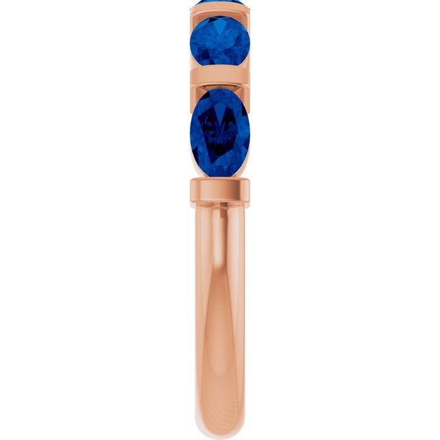 Lab-Grown Blue Sapphire | Oval | 5 x 3mm | Natural Blue Sapphire | Oval | 5 x 3mm