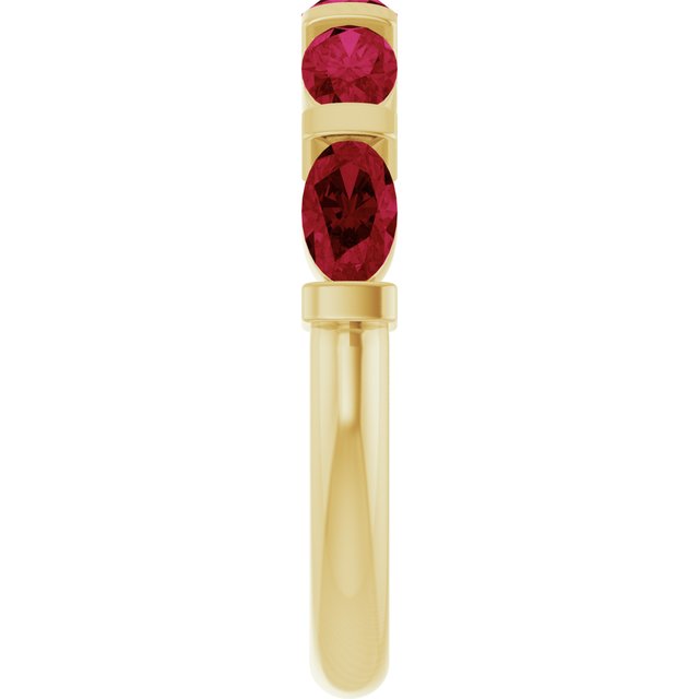 Lab-Grown Red Ruby | Oval | 5 x 3mm | Natural Red Ruby | Oval | 5 x 3mm