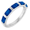 Natural Blue Sapphire | Emerald | 5 x 3mm | Lab-Grown Blue Sapphire | Emerald | 5 x 3mm