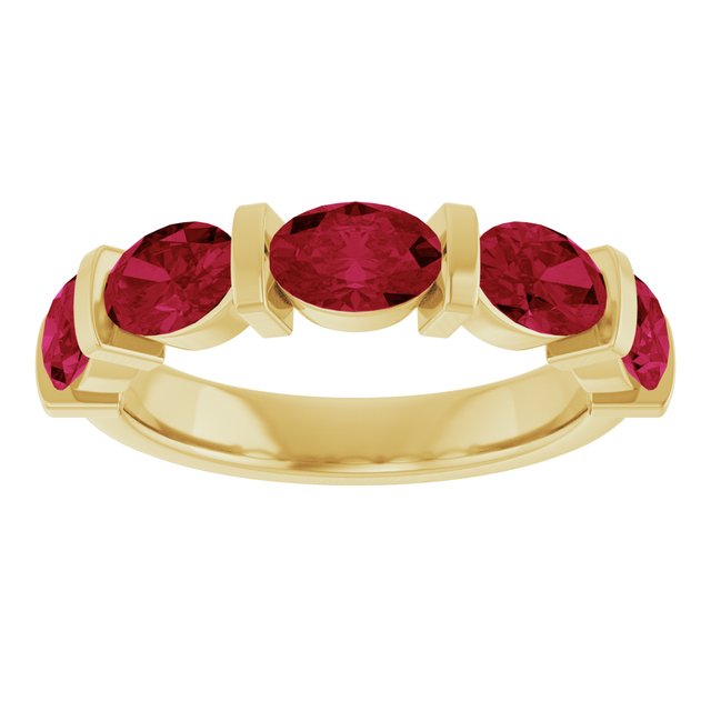 Lab-Grown Red Ruby | Oval | 6 x 4mm | Natural Red Ruby | Oval | 6 x 4mm