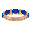 Lab-Grown Blue Sapphire | Oval | 6 x 4mm | Natural Blue Sapphire | Oval | 6 x 4mm