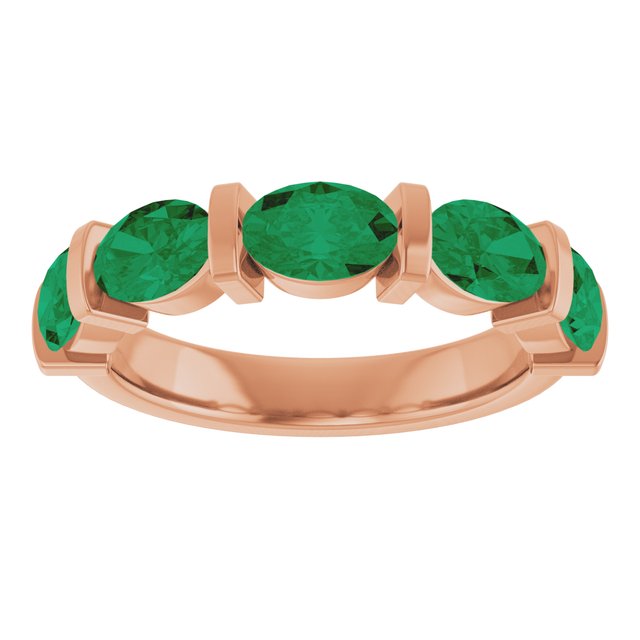 Lab-Grown Green Emerald | Oval | 6 x 4mm | Natural Green Emerald | Oval | 6 x 4mm