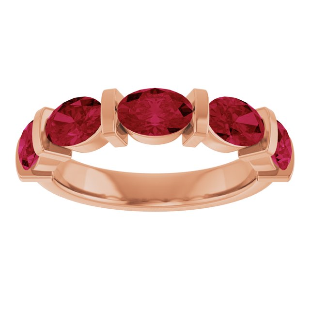Lab-Grown Red Ruby | Oval | 6 x 4mm | Natural Red Ruby | Oval | 6 x 4mm