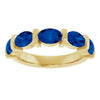 Natural Blue Sapphire | Oval | 6 x 4mm | Lab-Grown Blue Sapphire | Oval | 6 x 4mm
