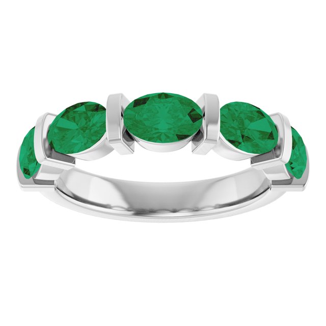 Lab-Grown Green Emerald | Oval | 6 x 4mm | Natural Green Emerald | Oval | 6 x 4mm