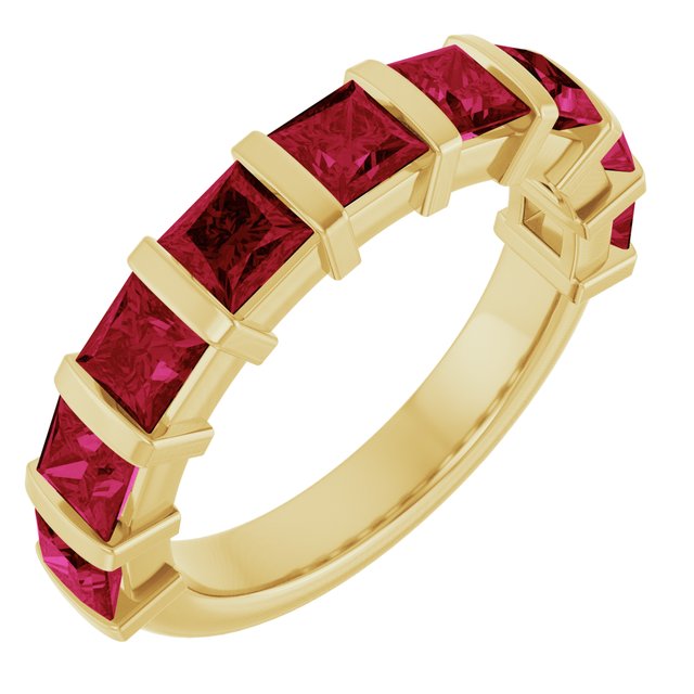 Natural Red Ruby | Square | 3.5 x 3.5mm | Lab-Grown Red Ruby | Square | 3.5 x 3.5mm