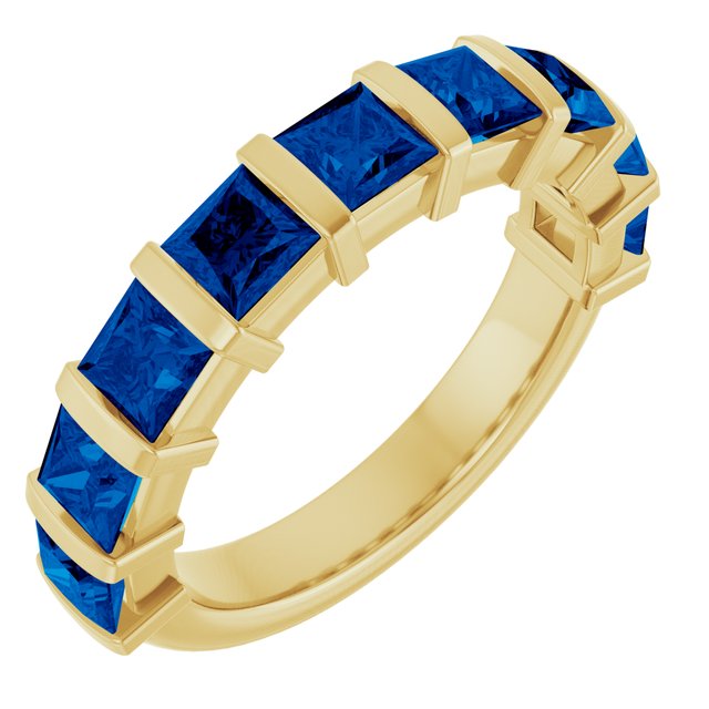 Natural Blue Sapphire | Square | 3.5 x 3.5mm | Lab-Grown Blue Sapphire | Square | 3.5 x 3.5mm