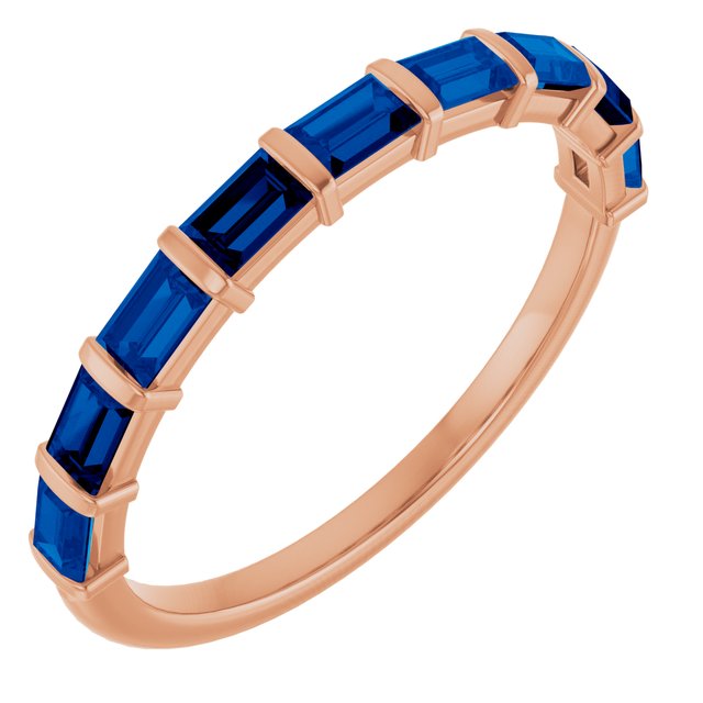 Natural Blue Sapphire | Straight baguette | 3 x 2mm | Lab-Grown Blue Sapphire | Straight baguette | 3 x 2mm