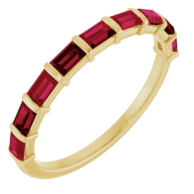 Natural Red Ruby | Straight baguette | 3 x 2mm | Lab-Grown Red Ruby | Straight baguette | 3 x 2mm