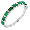 Natural Green Emerald | Straight baguette | 3 x 2mm | Lab-Grown Green Emerald | Straight baguette | 3 x 2mm