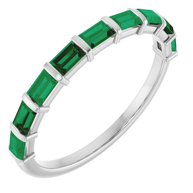 Natural Green Emerald | Straight baguette | 3 x 2mm | Lab-Grown Green Emerald | Straight baguette | 3 x 2mm