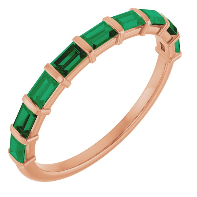 Natural Green Emerald | Straight baguette | 3 x 2mm | Lab-Grown Green Emerald | Straight baguette | 3 x 2mm
