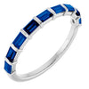 Natural Blue Sapphire | Straight baguette | 3 x 2mm | Lab-Grown Blue Sapphire | Straight baguette | 3 x 2mm