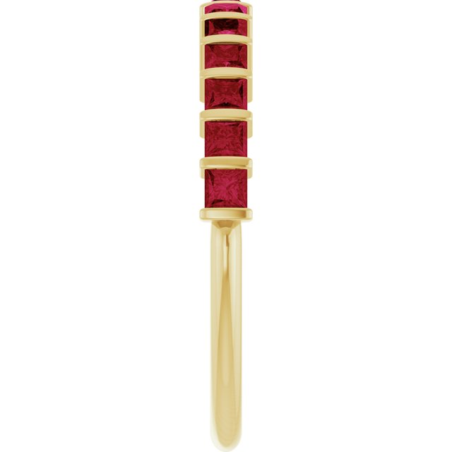 Natural Red Ruby | Square | 2 x 2mm | Lab-Grown Red Ruby | Square | 2 x 2mm