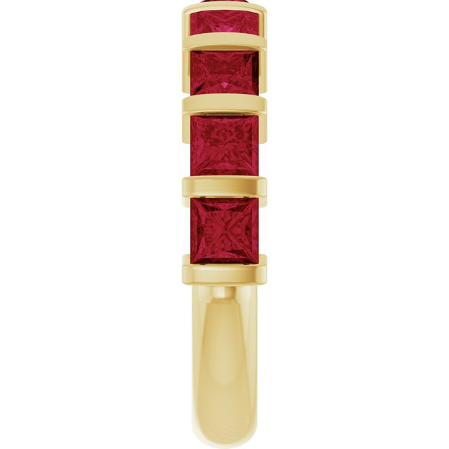 Natural Red Ruby | Square | 3.5 x 3.5mm | Lab-Grown Red Ruby | Square | 3.5 x 3.5mm