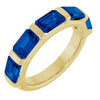 Natural Blue Sapphire | Emerald | 6 x 4mm | Lab-Grown Blue Sapphire | Emerald | 6 x 4mm