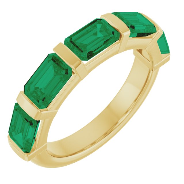 Natural Green Emerald | Emerald | 6 x 4mm | Lab-Grown Green Emerald | Emerald | 6 x 4mm