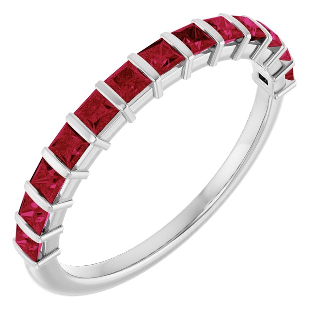 Natural Red Ruby | Square | 2 x 2mm | Lab-Grown Red Ruby | Square | 2 x 2mm