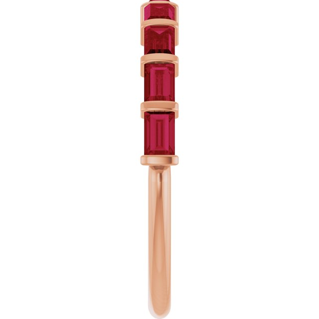 Natural Red Ruby | Straight baguette | 3 x 2mm | Lab-Grown Red Ruby | Straight baguette | 3 x 2mm
