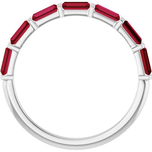 Natural Red Ruby | Straight baguette | 4 x 2mm | Lab-Grown Red Ruby | Straight baguette | 4 x 2mm