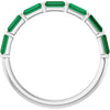 Natural Green Emerald | Straight baguette | 4 x 2mm | Lab-Grown Green Emerald | Straight baguette | 4 x 2mm
