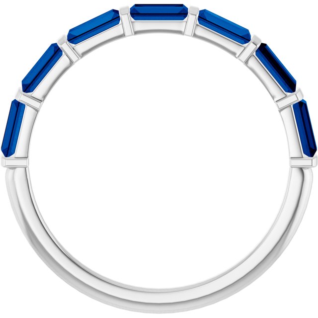 Natural Blue Sapphire | Straight baguette | 4 x 2mm | Lab-Grown Blue Sapphire | Straight baguette | 4 x 2mm