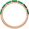 Natural Green Emerald | Straight baguette | 4 x 2mm | Lab-Grown Green Emerald | Straight baguette | 4 x 2mm
