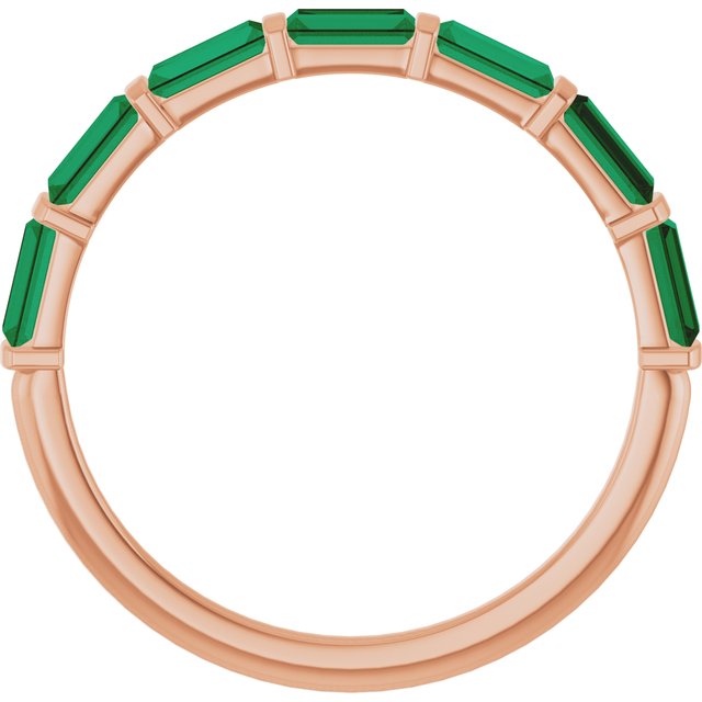Natural Green Emerald | Straight baguette | 4 x 2mm | Lab-Grown Green Emerald | Straight baguette | 4 x 2mm