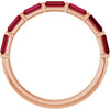 Natural Red Ruby | Straight baguette | 4 x 2mm | Lab-Grown Red Ruby | Straight baguette | 4 x 2mm