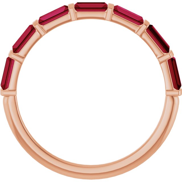 Natural Red Ruby | Straight baguette | 4 x 2mm | Lab-Grown Red Ruby | Straight baguette | 4 x 2mm