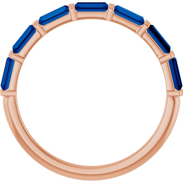 Natural Blue Sapphire | Straight baguette | 4 x 2mm | Lab-Grown Blue Sapphire | Straight baguette | 4 x 2mm