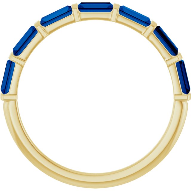 Natural Blue Sapphire | Straight baguette | 4 x 2mm | Lab-Grown Blue Sapphire | Straight baguette | 4 x 2mm