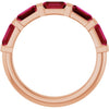 Natural Red Ruby | Emerald | 5 x 3mm | Lab-Grown Red Ruby | Emerald | 5 x 3mm