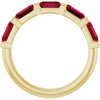 Natural Red Ruby | Emerald | 5 x 3mm | Lab-Grown Red Ruby | Emerald | 5 x 3mm