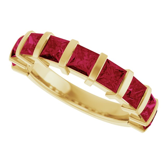 Natural Red Ruby | Square | 3.5 x 3.5mm | Lab-Grown Red Ruby | Square | 3.5 x 3.5mm
