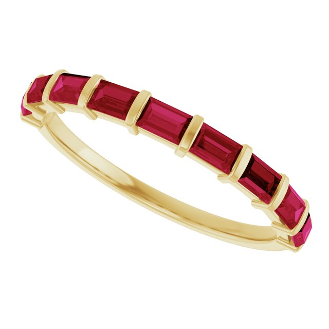 Natural Red Ruby | Straight baguette | 3 x 2mm | Lab-Grown Red Ruby | Straight baguette | 3 x 2mm