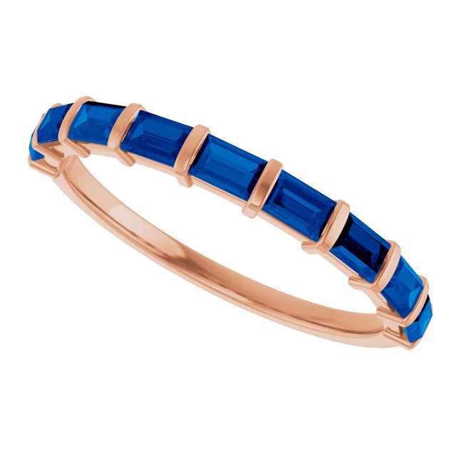 Natural Blue Sapphire | Straight baguette | 3 x 2mm | Lab-Grown Blue Sapphire | Straight baguette | 3 x 2mm