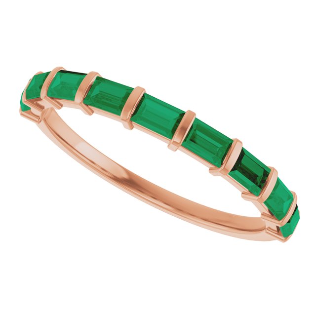 Natural Green Emerald | Straight baguette | 3 x 2mm | Lab-Grown Green Emerald | Straight baguette | 3 x 2mm